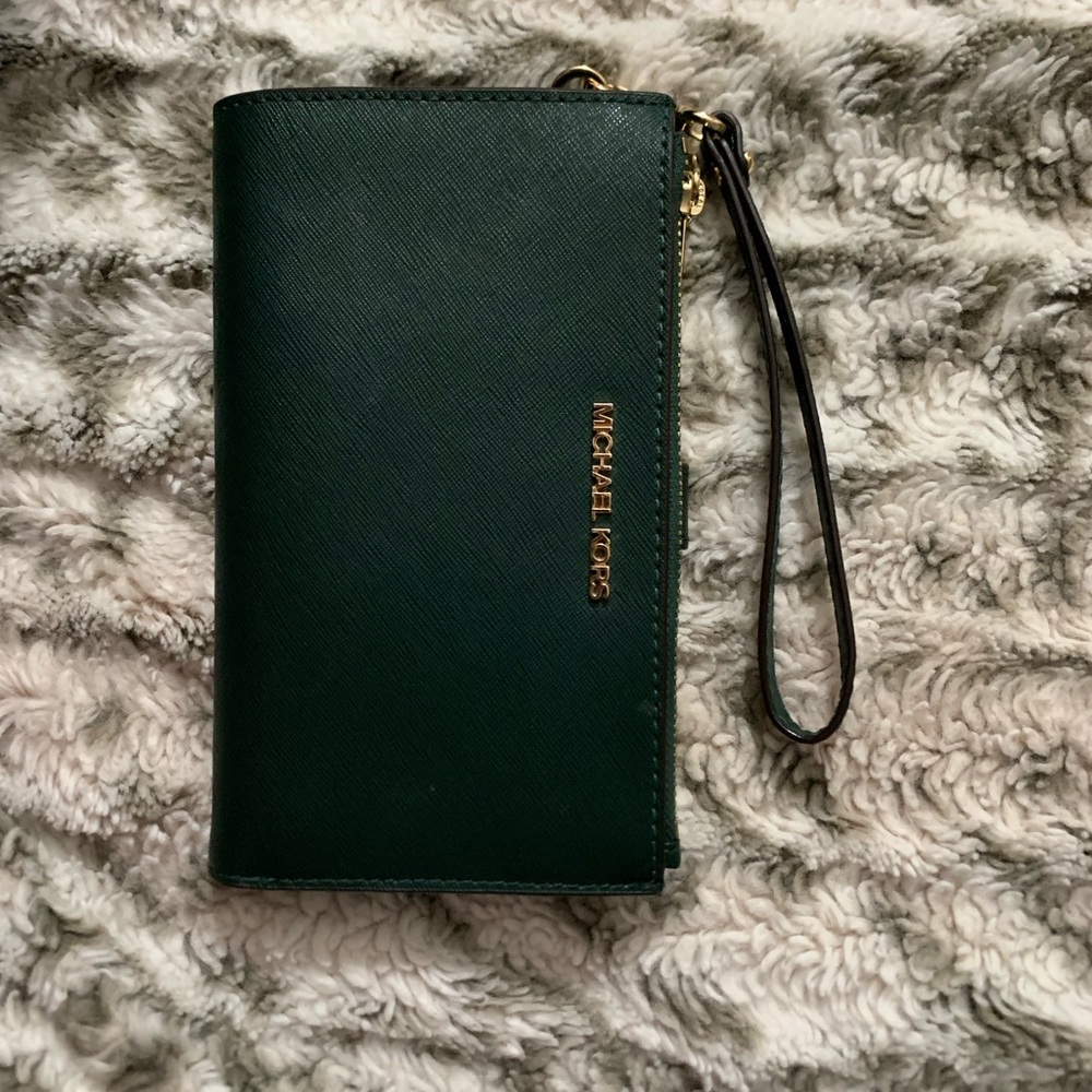 forest green Michael Kors wallet